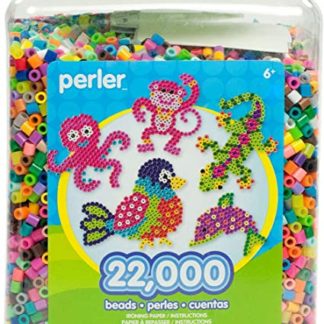 Perler Beads Bulk Assorted Multicolor Fuse Beads for Kids Crafts, 22000 pcs